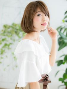 ベージュカラーのワンカ-ルミニボブ - 仙台 美容室 loki 髪質改善 個室サロン4月 OPEN掲載