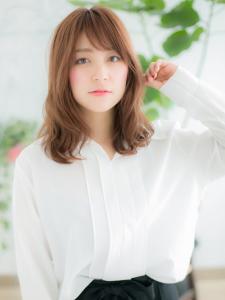 暖色系カラーでゆるふわエアリーミディ - 仙台 美容室 loki 髪質改善 個室サロン4月 OPEN掲載