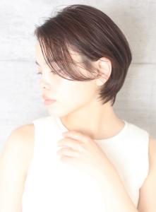 小顔美髪イメチェンピンクブラウン切りっぱなしボブショート - INCEPTION  GINZA 銀座掲載