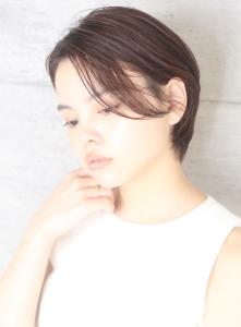 小顔美髪イメチェンピンクブラウン切りっぱなしボブショート - INCEPTION  GINZA 銀座掲載