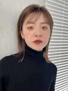 切りっぱなしミディアム×シースルーバング - tas掲載
