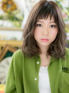 大人かわいい眉上バング小顔アンニュイヘア　カーキベージュ - COVER HAIR & SPA bliss【カバーヘア アンド スパ ブリス】浦和/浦和西口店掲載