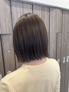 オリーブベージュ×ボブ - mau 仙台店掲載