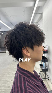 刈り上げない王道マッシュ＋ツイストスパイラルパーマ - PLAY掲載