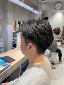 スーツ短髪ツーブロック束感モテる黒髪 - :ideal心斎橋店 ～髪質改善・白髪染め・ヘッドスパ～掲載