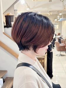 大人可愛い束感　耳掛けひし形小顔丸みショートボブ【近藤】横浜 - Neolive aim 横浜店掲載