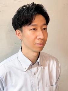 ビジネススタイル　黒髪ショートパーマ　刈り上げ - THIS IS BARBER 2nd掲載