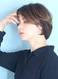 小顔美髪イメチェンピンクブラウン切りっぱなしボブショート - INCEPTION  GINZA 銀座掲載