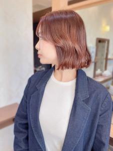 【MICHI 富田店　古作蓮】切りっぱなしボブ　ベージュ - HAIR MAKE MICHI 富田店掲載