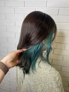 インナーカラー＊ターコイズ - 【完全個室サロン】savon hair&treatment by tocca掲載