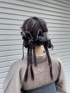 卒業式ヘアアレンジ/袴ヘアアレンジ/振袖ヘア/成人式ヘア - FACE。石川町掲載