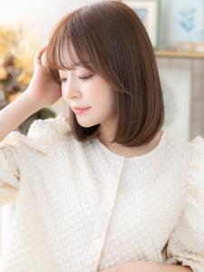 ツヤ髪シルキーベージュ小顔内巻きワンカール　ベージュピンク - COVER HAIR bliss【カバーヘア ブリス】志木/志木南口駅前店掲載