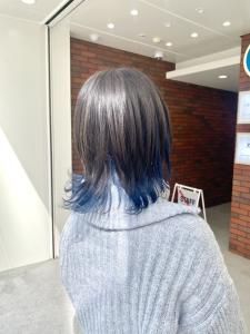 黒髪/グレーベージュ/レイヤーロング/前髪パーマ - ブリーチ&トリートメント&ショート HETTU 仙台駅前店掲載