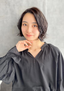 20代30代40代ミセスツヤ髪イメチェン大人ショート黒髪