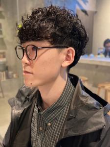 ツーブロック　メンズショート　マッシュ　ツイスパ　黒髪 - Men's Salon bloc掲載