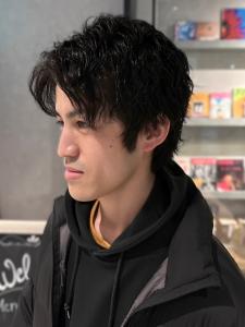 黒髪　センターパート　ツイスパ　ビジネス　20代30代40代 - Men's Salon bloc掲載