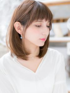 大人かわいい黒髪風ツヤロブ　グレージュカラー - mod's hair 越谷西口店【モッズヘア】掲載