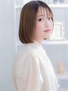 ツヤ髪シルキーベージュ切りっぱなしボブディ　シルキーベージュ - mod's hair【モッズヘア】越谷/越谷西口店掲載