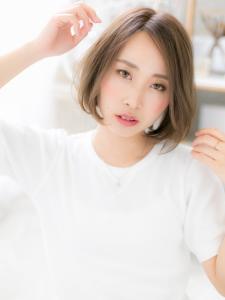 アシンメトリー前下がり無造作ナチュラルボブ　ニュアンスカラー - mod's hair【モッズヘア】越谷/越谷西口店掲載