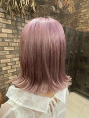 ダブルカラー・くすみピンク・外ハネボブ - newi八王子掲載