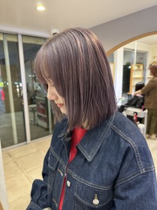 ラベンダーベージュ/ボブ - hair nicole掲載