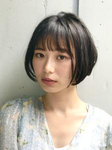 美髪ショート/切りっぱなしボブ/ピンクブラウン - INCEPTION  GINZA 銀座掲載