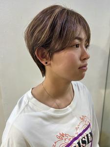 【 マッシュショート × ハイライト 】浅野美紀