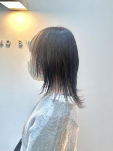 黒髪/グレーベージュ/レイヤーロング/前髪パーマ - ブリーチ&トリートメント&ショート HETTU 仙台駅前店掲載