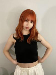 切りっぱなしボブ エアリーロング 美髪 ピンクブラウン - ARCANA 明治神宮前 表参道 原宿掲載
