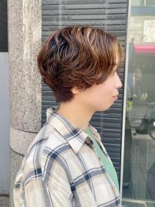 くびれハンサムショートニュアンスパーマ/HONOKA - FACE。石川町掲載