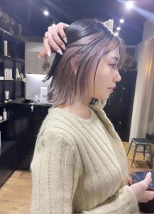 切りっぱなしボブ エアリーロング 美髪 ピンクブラウン - ARCANA 明治神宮前 表参道 原宿掲載