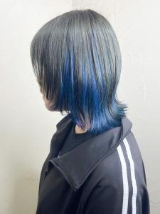 【Reir_下北沢】*インナーカラー＋アッシュ×ブルー＊ - Reir_下北沢掲載
