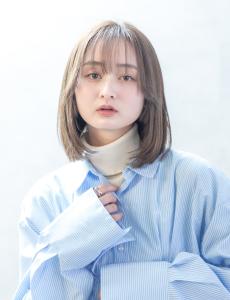 フレンチセピアアッシュ×こなれミディ - SALONS HAIR 八幡東店掲載