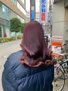 黒髪/グレーベージュ/レイヤーロング/前髪パーマ - LEMO BY URA掲載