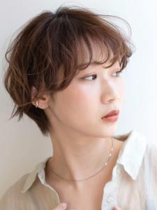 ハンサムショート　ウルフボブ　メンズライク　ブラウンカラー - HAIR MAKE age 天神西通り店掲載