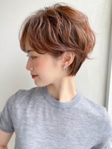 ナチュラルブラウン　マッシュショート　ウルフパーマ - HAIR MAKE age 天神西通り店掲載