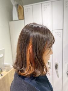 インナーオレンジ×ロブ - Hair Mode KT 京橋店掲載