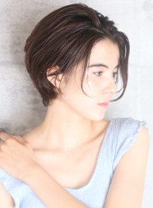 40代50代似合わせ小顔美髪シアーカラーカールショート - INCEPTION  GINZA 銀座掲載