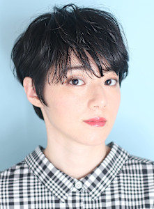 40代50代似合わせ小顔美髪シアーカラーカールショート - INCEPTION  GINZA 銀座掲載