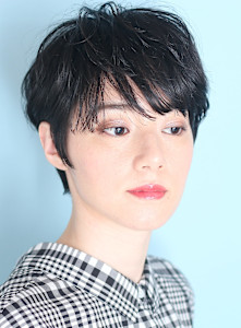 40代50代似合わせ小顔美髪シアーカラーカールショート - INCEPTION  GINZA 銀座掲載