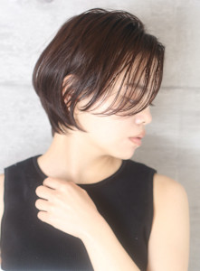 40代50代似合わせ小顔美髪シアーカラーカールショート - INCEPTION  GINZA 銀座掲載