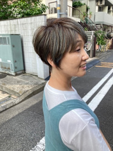 お客様髪質改善データ1334(白髪ぼかしカラー)