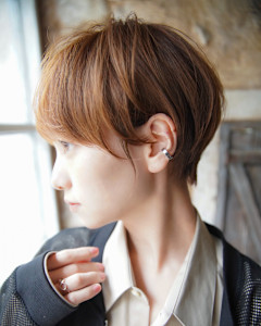 大人ショートボブ丸みショートカットマッシュショート前髪あり - ～ing deux掲載