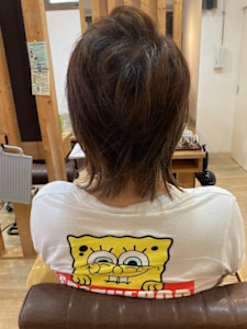 お客様髪質改善データ1402（夏はロックなウルフ！！）