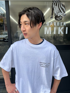 センターパートウェーブ - BARBER MIKI掲載