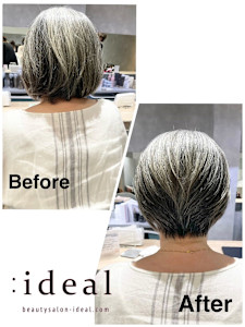 綺麗なグレイヘアーを活かして、艶あるショートヘアスタイルに♪ - :ideal心斎橋店 ～髪質改善・白髪染め・ヘッドスパ～掲載