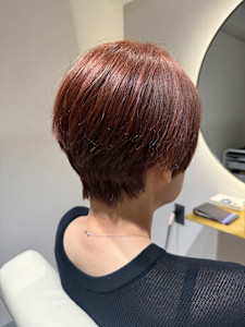 オレンジブラウン×ショートボブ『銀座/個室』 - answer BEAUTY SALON掲載