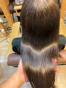 お客様髪質改善データ1280（酸熱ストレート事例）