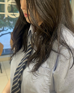 コテ巻き風パーマ