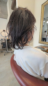 ミディアムパーマ風